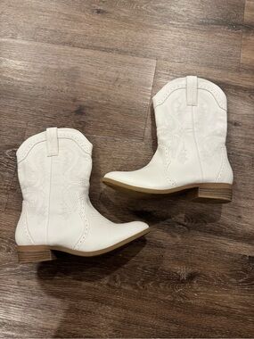 Dream Pairs White Girls Cowboy Boots